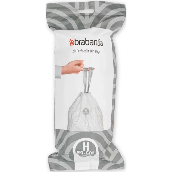 Brabantia PerfectFit szemeteszsák, H méret, 50-60L, 20 zsák/tekercs