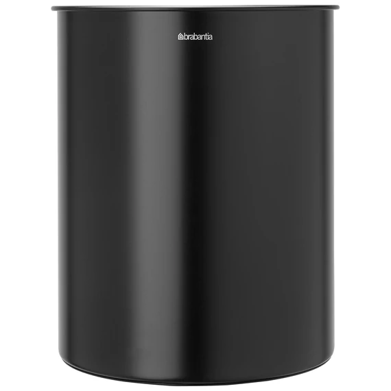Brabantia Papírkosár fedél nélkül, 15L - D méret, H=262mm, D=325mm, acél, matt fekete - 181443