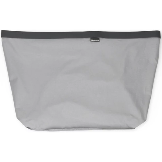 Brabantia Bo Laundry Bin Bag tépőzáras szennyesgyűjtő csere zsák, Bo formájú 60L kapacitású Bo Laundry Bin szennyestartókhoz, mosógépben mosható, szürke - 200700