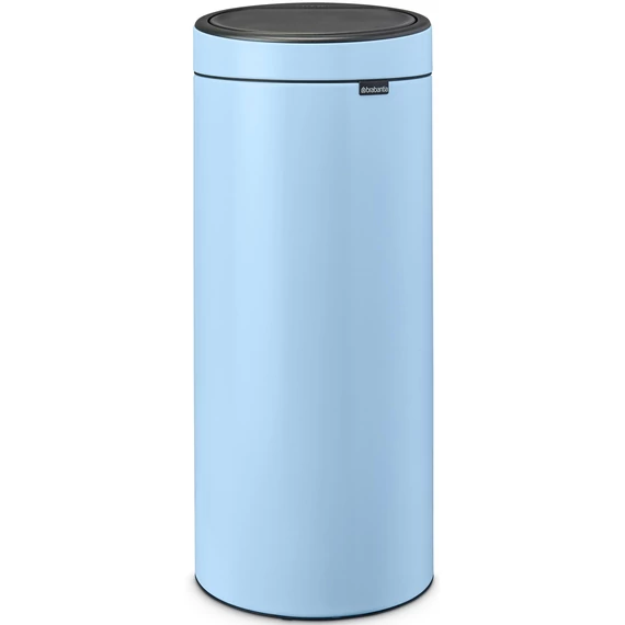 Brabantia Touch Bin New Soft-Touch nyomófedeles hulladékgyűjtő belső tartállyal, kerek, 30L - G méret, acél, álomkék - 202728