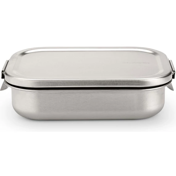 Brabantia Make - Take Travel Lunch Box közepes méretű ételhordozó doboz, 1100 ml, szivárgás- és légmentes záródás, bepattintós (clip-on) zárómechanizmus, r.m. acél, selyem matt - 203589
