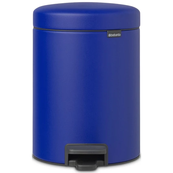 Brabantia NewIcon pedálos hulladékgyűjtő szagmentesen záródó Soft-Close fedél, műanyag tartály, 5L - W méret, acél, kobaltkék ásványi textúra - 206849