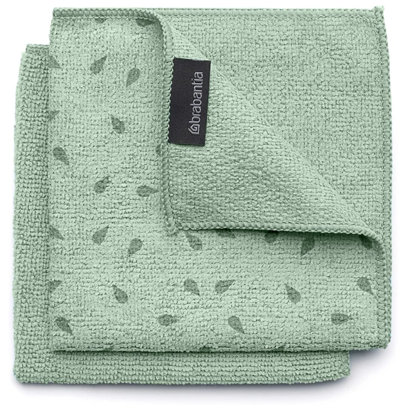 Brabantia SinkSide Microfibre Dish Cloths mikroszálas tisztítókendő, 2 db-os szett, jáde zöld, 300x300 mm - 216282