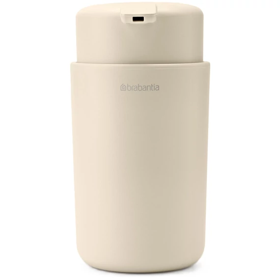 Brabantia ReNew pumpás szappanadagoló, 250ml könnyen utántölthető, szabadon álló, csöpögésmentes pumpa, csúszásmentes talp, H=143mm, műanyag, világos bézs - 223327