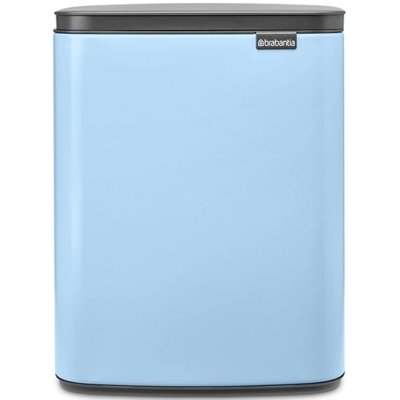 Brabantia Bo Waste Bin hulladékgyűjtő felnyitható, Soft-Close fedéllel, műanyag tartály, 12L - C méret, acél, álomkék - 223563