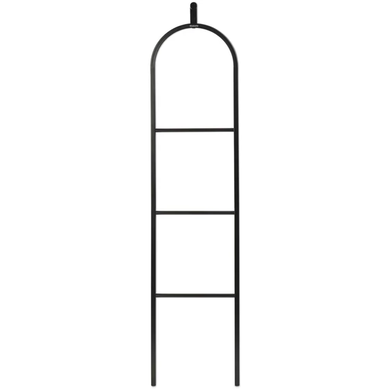 Brabantia Linn Dressboy szobainas, 380x1680mm, helytakarékos, akasztós vállfatartóval, lekerekített, 3 szintes, talp nélküli, acél, fekete - 229886