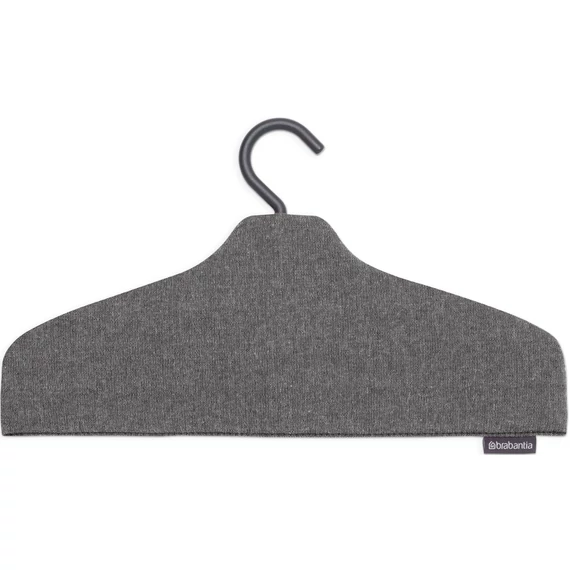 Brabantia Steam Clothes Hanger gőzöléshez optimalizált ruhaakasztó vállfa, csúszásmentes, habbal ellátott hőálló huzattal, 360° forgatható kampó, különleges vállforma kialakítással, borsfekete - 231780