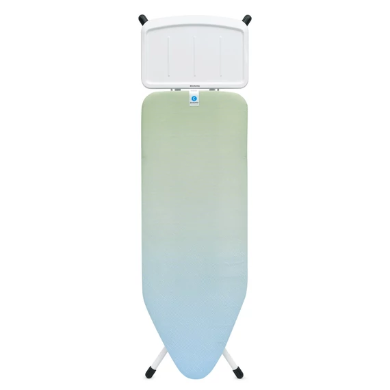 Brabantia Solid Steam Unit Holder vasalódeszka 1240x450mm - C méret, fix vasalótálca gőzállomásokhoz, D=22mm fehér váz, megnyugtató tenger huzat - 236020