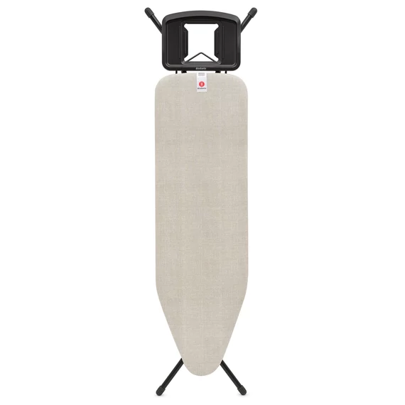 Brabantia Solid Steam Iron Rest vasalódeszka 1240x380mm - B méret, fix vasalótámasz, D=22mm fekete váz, farmer szürke huzat - 236129