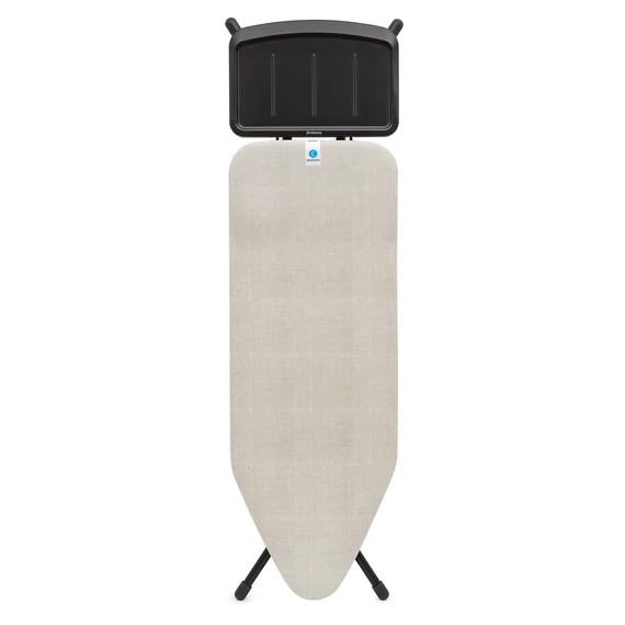 Brabantia Solid Steam Unit Holder vasalódeszka 1240x450mm - C méret, fix vasalótálca gőzállomásokhoz, D=22mm fekete váz, farmer szürke huzat - 236143