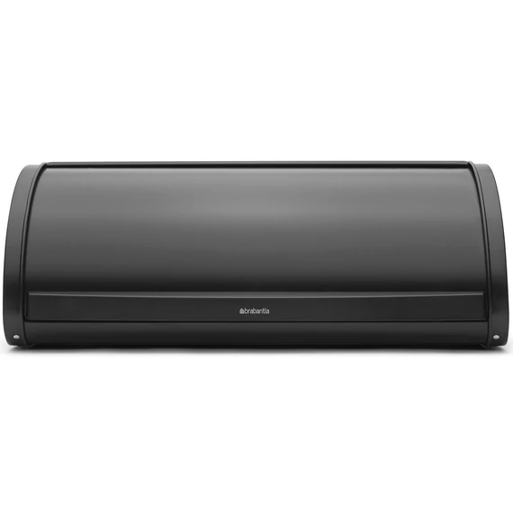 Brabantia Roll Top kenyértartó halkan záródó, befelé gördülő fedéllel, 445mm széles, 2 kenyérhez, ívelt forma, acél, matt fekete - 236761