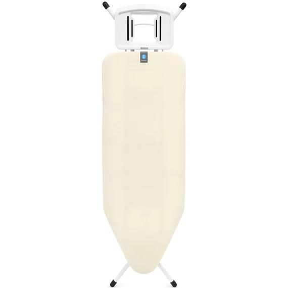 Brabantia Solid Steam Iron Rest vasalódeszka 1240x450mm - C méret, fix vasalótámasz, D=25mm fehér váz, ekrü huzat - 238840
