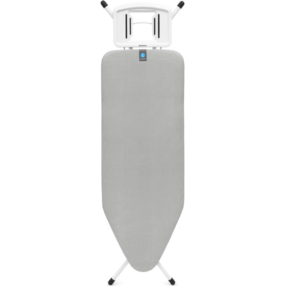 Brabantia Solid Steam Iron Rest vasalódeszka 1240x450mm - C méret, fix vasalótámasz, D=25mm fehér váz, metalizált szürke huzat - 238864