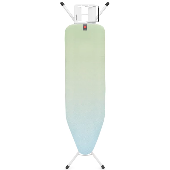 Brabantia Steam Iron Rest vasalódeszka 1240x380mm - B méret, kinyitható vasalótámasz, D=22mm fehér váz, megnyugtató tenger huzat - 243349