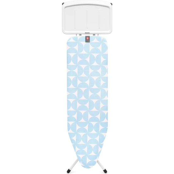 Brabantia Solid Steam Unit Holder vasalódeszka 1240x380mm - B méret, fix vasalótálca gőzállomásokhoz, D=25mm fehér váz, PerfectFlow friss fuvallat huzat - 244100
