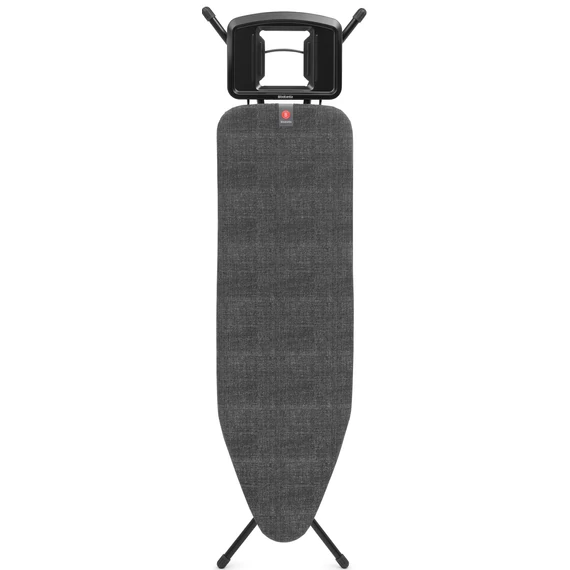 Brabantia Solid Steam Iron Rest vasalódeszka 1240x380mm - B méret, fix vasalótámasz, D=22mm fekete váz, farmer fekete huzat - 249242