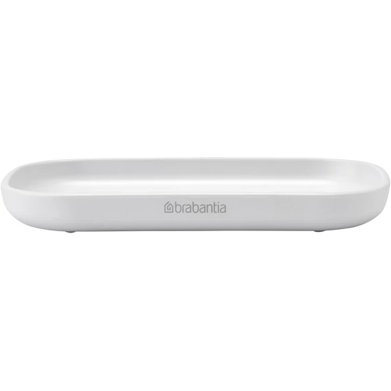 Brabantia ReNew szappantartó csúszásmentes talppal, bordázott tálcával, mely szárazon tartja a szappant, műanyag, fehér - 280221
