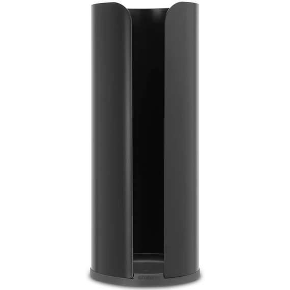 Brabantia ReNew tartalék WC-papír tartó 3 háztartási tekercshez, szabadon álló, acél, matt fekete - 280504
