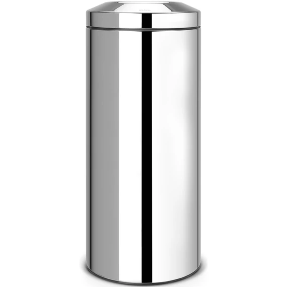 Brabantia Flame Guard önoltó papírkosár hulladékbedobó nyílással, fém kosárral, 30L, r.m. acél, fényes - 287527