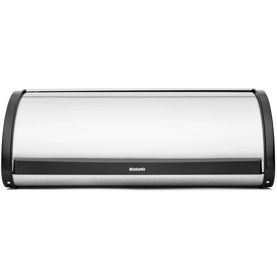 Brabantia Roll Top kenyértartó halkan záródó, befelé gördülő fedéllel, 445mm széles, 2 kenyérhez, ívelt forma, r.m. acél, selyem ujjlenyomatmentes - 299445