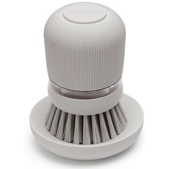 Brabantia SinkSide Soap Dispensing Dish Brush kézi mosogatókefe 100ml mosogatószer adagoló tartállyal, középszürke - 302824
