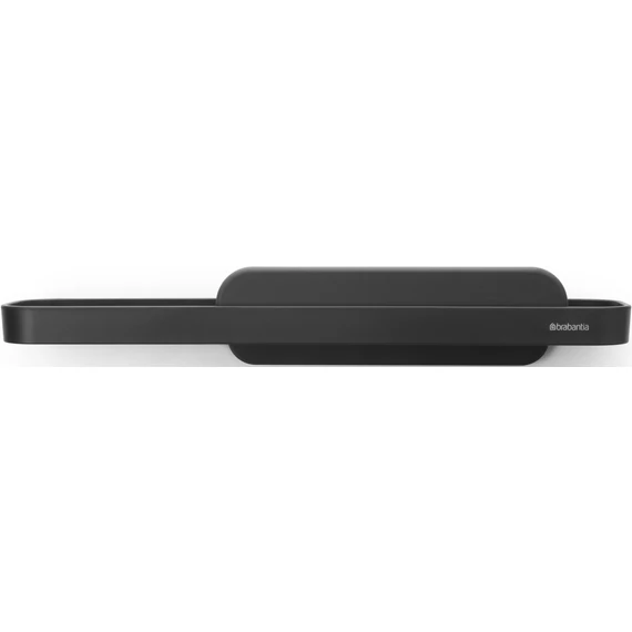Brabantia MindSet zuhanypolc szilikon üveglehúzóval, 421x90mm, határtalan szürke ásványi textúra - 303609