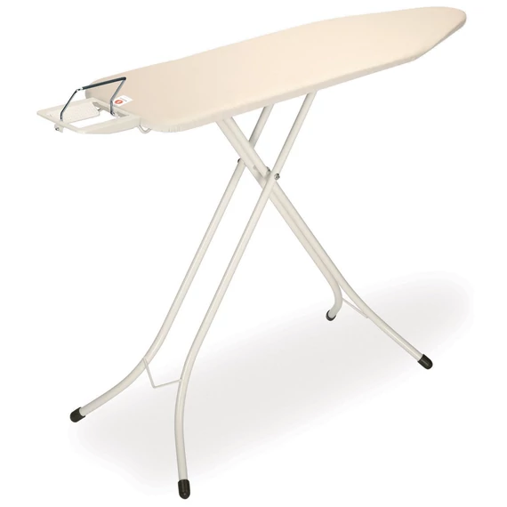 Brabantia Steam Iron Rest vasalódeszka 1240x380mm - B méret, kinyitható vasalótámasz, D=22mm fehér váz, ekrü huzat - 347764
