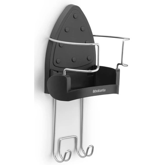 Brabantia Iron Rest vasaló és vasalódeszka tartó, hőálló, falra szerelhető, sötétszürke - 385742