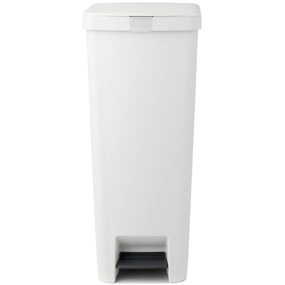 Brabantia StepUp pedálos kuka hulladéktípus jelölő ablakkal, lecsapódásgátló fedél, 40L - L méret, 91% újrahasznosított műanyag, világos szürke - 800009