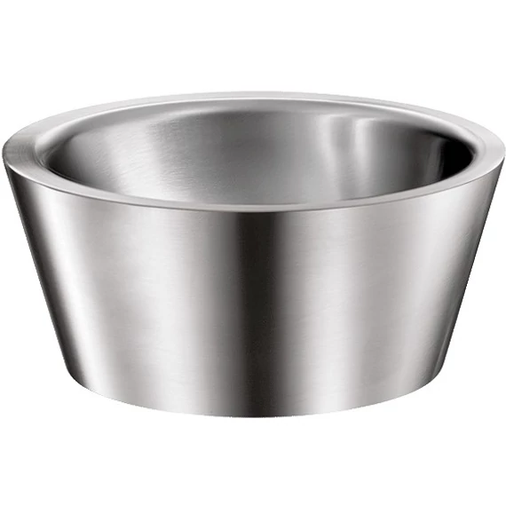 DELABIE ALGUI pultra ültetett kézmosó kagyló, rozsdamentes acél, selyem, kerek forma, D=375mm, H=165mm