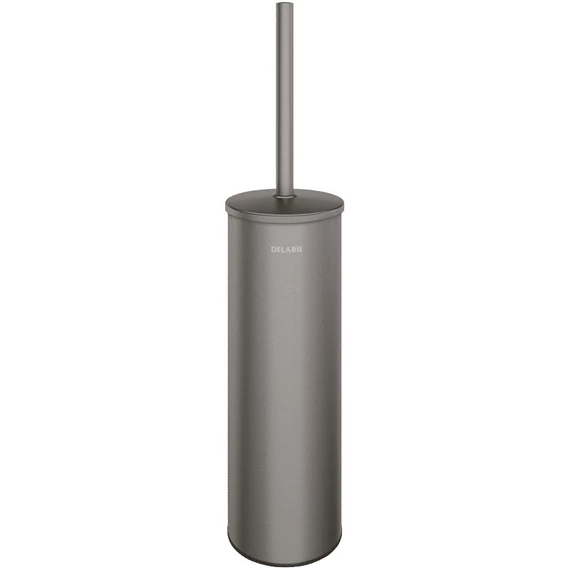 DELABIE Be-Line fali WC-kefe fedővel, biztonsági rögzítéssel, 1mm AISI304 r.m. acél, antracit