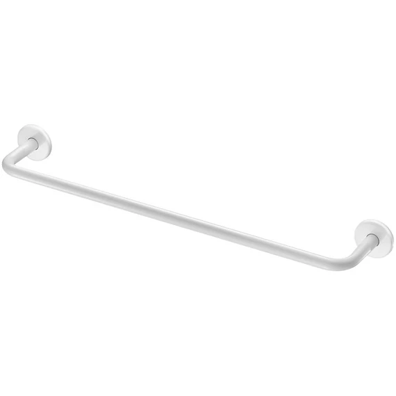 DELABIE törölközőtartó rúd, 600 mm egyenes, 1 állású, r.m. acél, d=20 mm, fehér