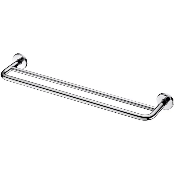 DELABIE törölközőtartó rúd, 600 mm egyenes, 2 állású, r.m. acél, d=16/20 mm, fényes