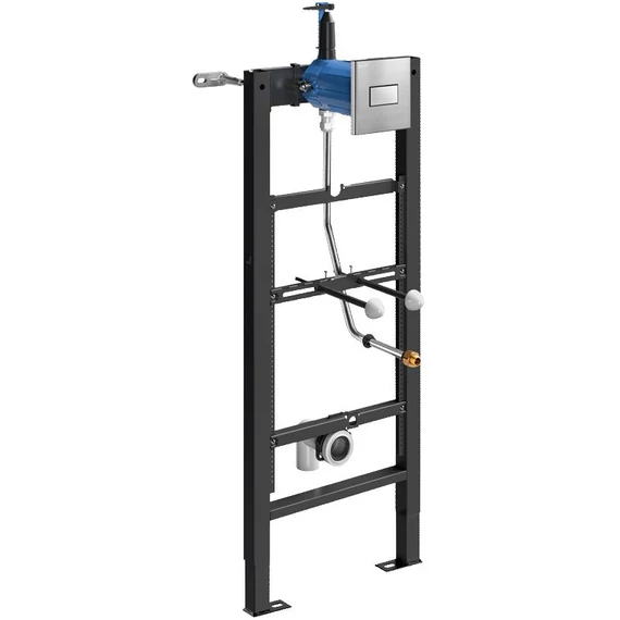 DELABIE TEMPOFIX 3 szerelőkeretes piszoár öblítő TEMPOFLUX nyomólappal, vízzáró BOX, 1/2" öblítőfejes piszoárhoz, 3mp