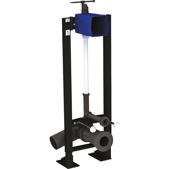 DELABIE TEMPOFIX 3 WC szerelőkeret automata és nyomógombos direkt WC öblítőszelepekhez, BOX, álló, önhordó, kit 1/2