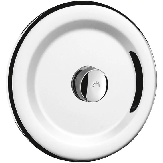DELABIE TEMPOFLUX 1 beépített nyomógombos WC öblítőszelep kerek fényes előlappal, 3/4