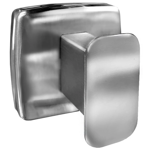 Egyágú akasztó, fogas, AISI304-es rozsdamentes acél, fényes, INOX