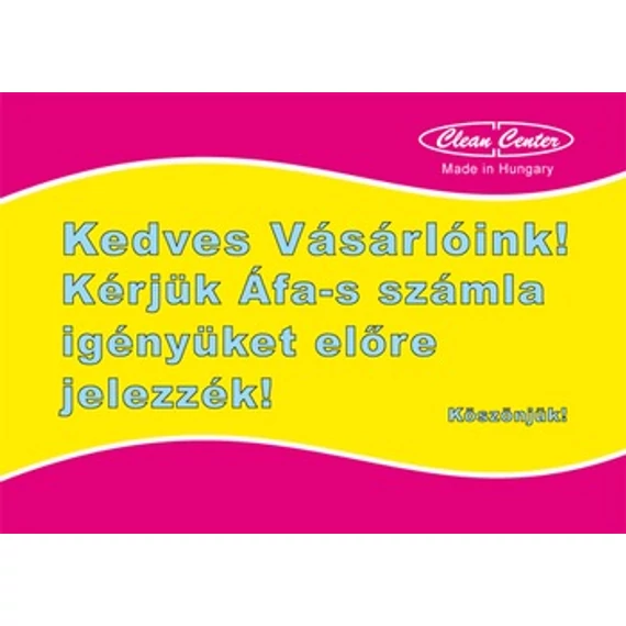 Tájékoztató- és helyiségtáblák élelmiszeráruházba (A4 méret)