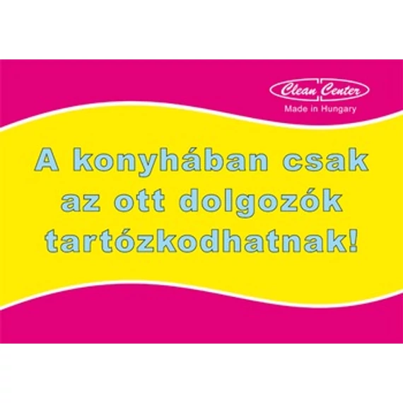 Tájékoztató- és helyiségtáblák cukrászüzembe (A4 méret)