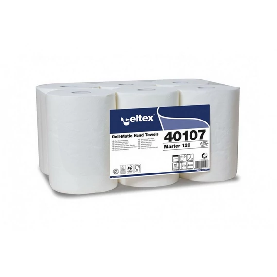 Celtex Master 120 tekercses kéztörlő cellulóz 2 réteg, 120m, 6 tekercs/zsugor