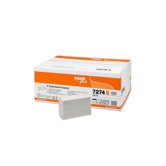 Celtex Save Plus hajtogatott kéztörlő recy, 2 réteg, 25x21cm, 15x200 lap