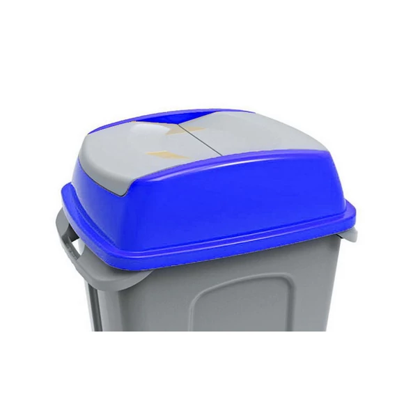 Hippo hulladékgyűjtő szemetes FEDÉL, műanyag, kék, 50L