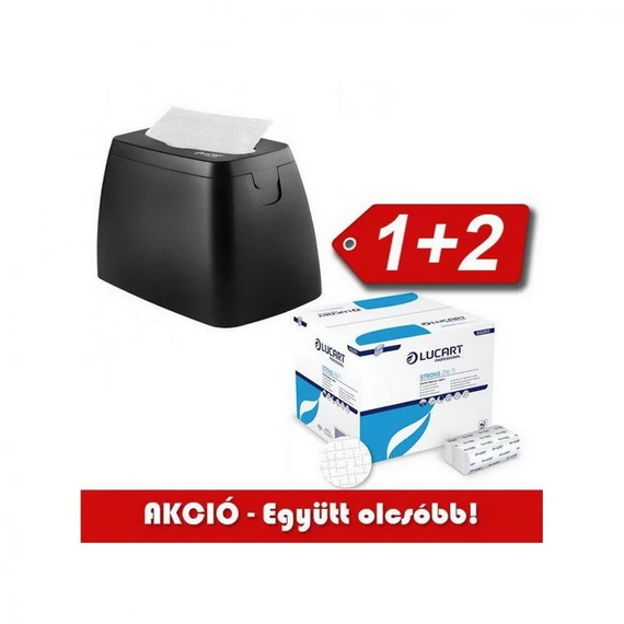 Lucart L-One szalvéta adagoló asztali 1db + 2karton 832293 szalvéta