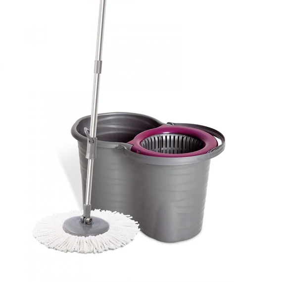 Spin Mop Welle forgófejes felmosó szett 19 liter (vödör, nyél, mop)