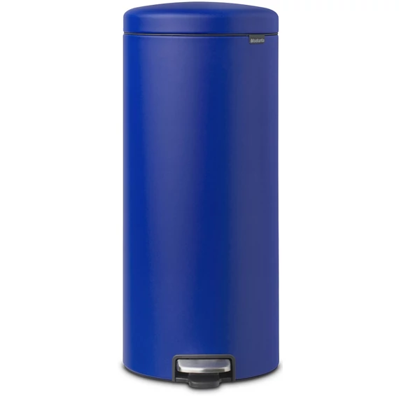 Brabantia NewIcon pedálos hulladékgyűjtő szagmentesen záródó Soft-Close fedél, műanyag tartály, 30L - G méret, acél, kobaltkék ásványi textúra - 207945
