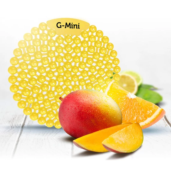 G-Mini Citrus - citrus-mangó piszoár illatosító betét, kompakt méret, 45 napos fokozott illatanyag-tartalom