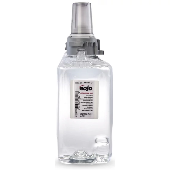 GOJO Antimikrobiális Plus fertőtlenítő kézmosó habszappan utántöltő patron, ADX-12 rendszer, 1250ml
