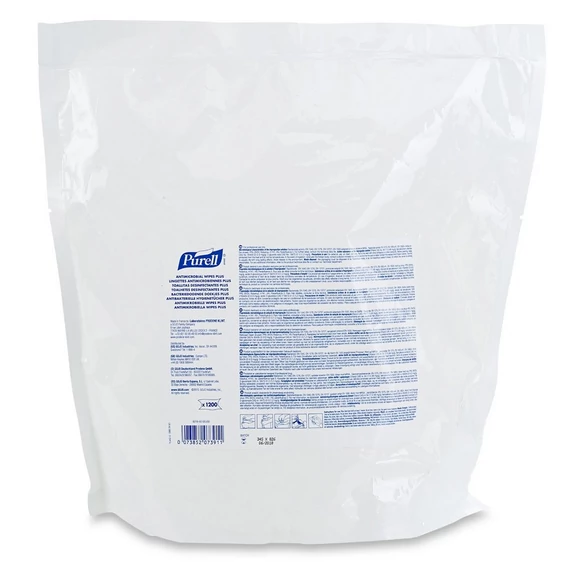 PURELL antimikrobiális törlőkendő PLUS, 1200 db-os