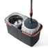 Kép 2/6 - Spin Mop forgófejes felmosószett (vödör + nyél + acél facsaró + 2 mop)