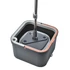 Kép 2/8 - Spin Mop forgófejes felmosószett lapos moppal (vödör + nyél + facsaró + 2 mop)